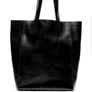 Ashbury Tote - Black Leather